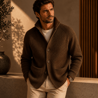 Hugo | Ribbed Wool Cardigan for Men