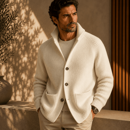 Hugo | Ribbed Wool Cardigan for Men