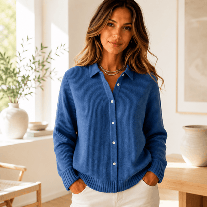 Maeve | Classic Buttoned Knit Cardigan