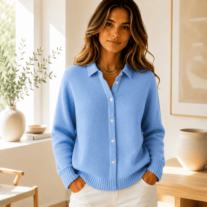 Maeve | Classic Buttoned Knit Cardigan