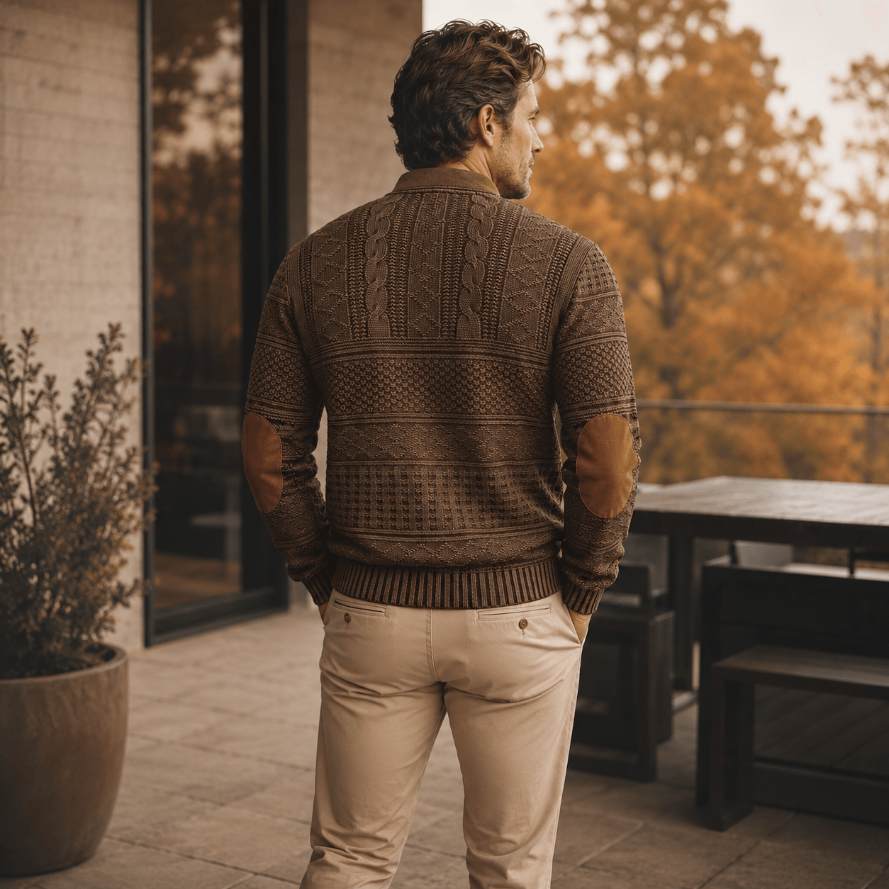 Miguel | Knit Sweater with Zip Detail.