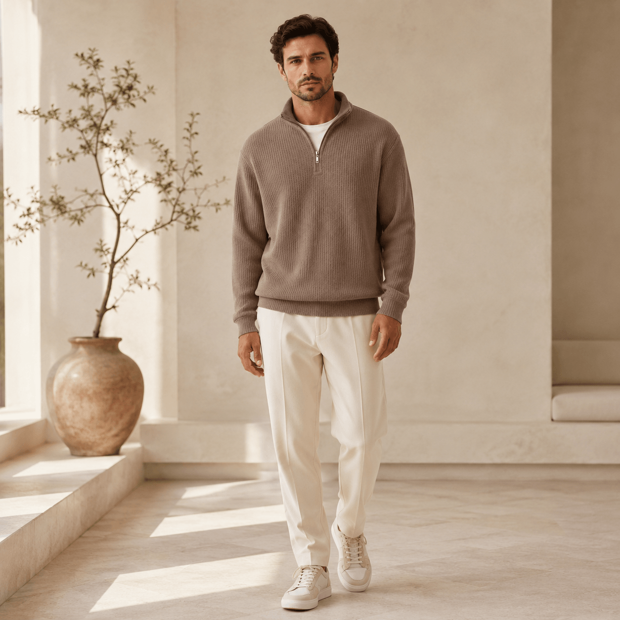 Zip | Essential Quarter-Zip Knit