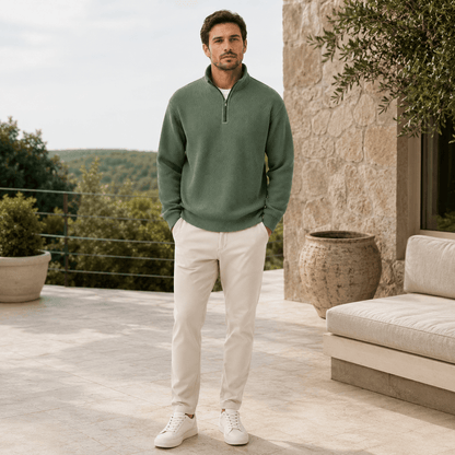 Zip | Essential Quarter-Zip Knit
