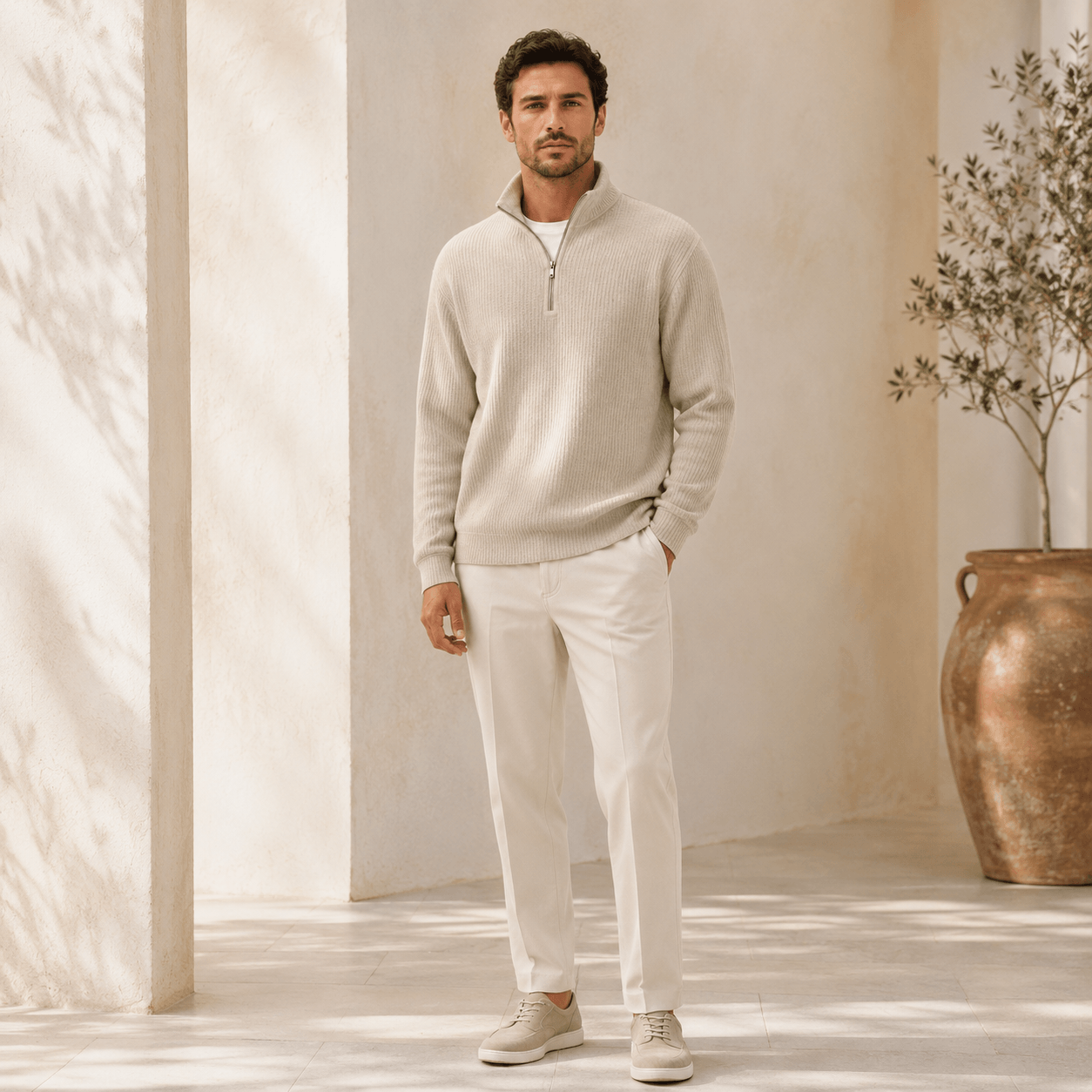 Zip | Essential Quarter-Zip Knit