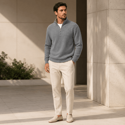 Zip | Essential Quarter-Zip Knit