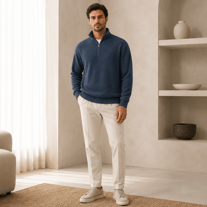 Zip | Essential Quarter-Zip Knit