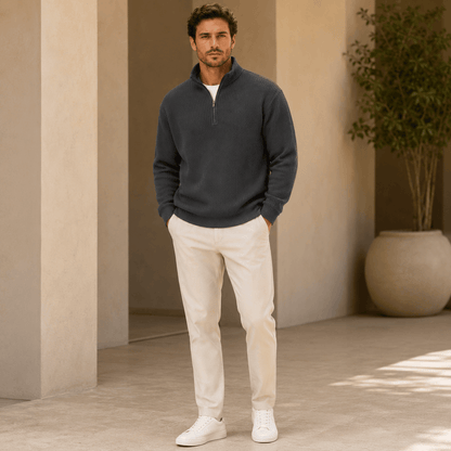 Zip | Essential Quarter-Zip Knit