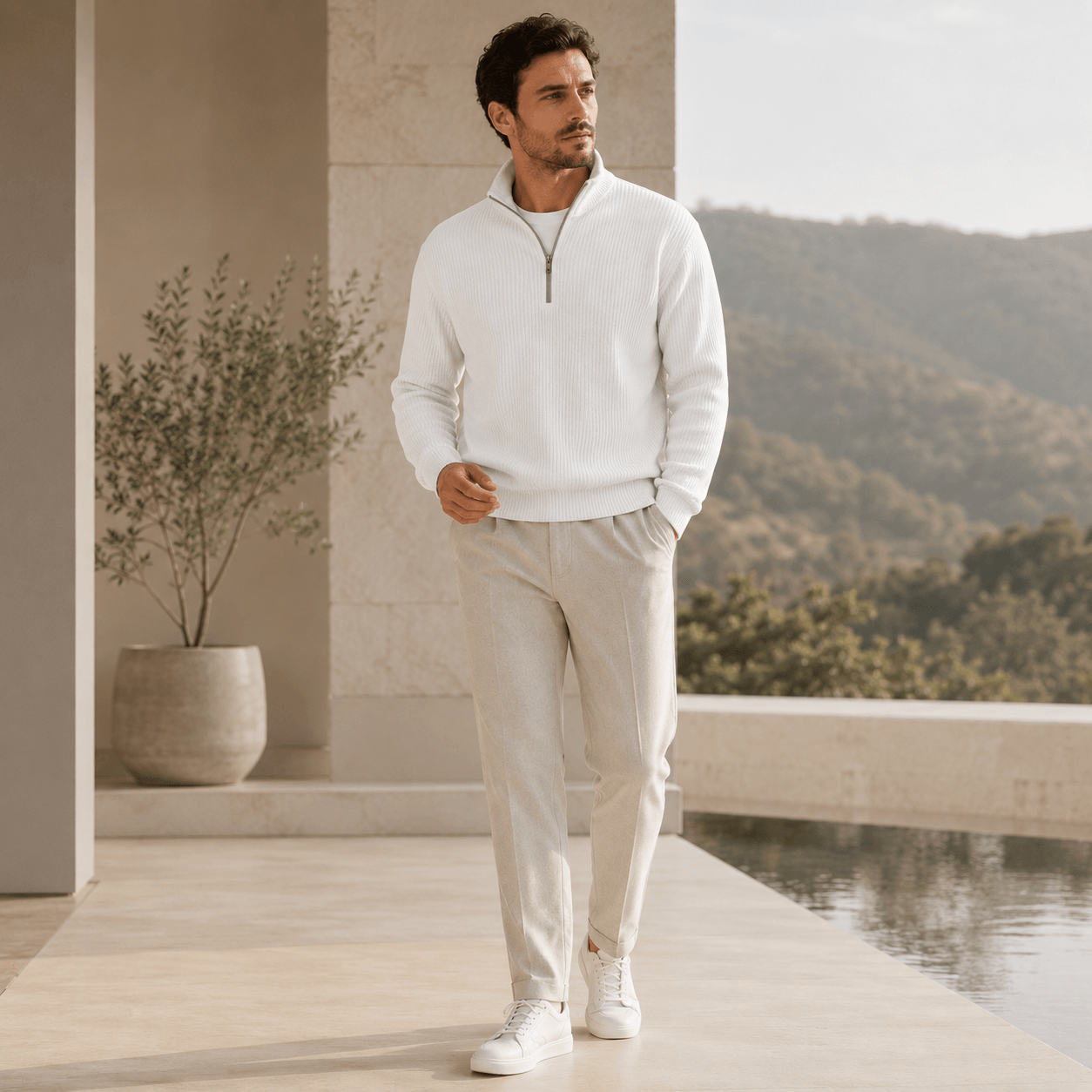 Zip | Essential Quarter-Zip Knit