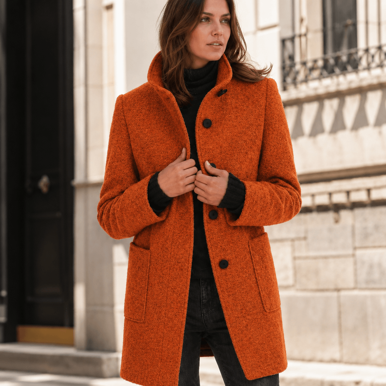 Zimfira - Long-Sleeve Windbreaker Coat