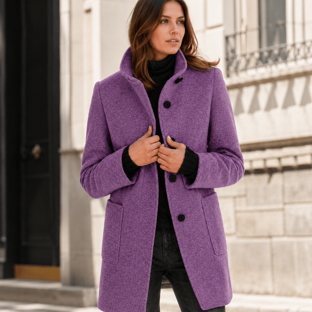 Zimfira - Long-Sleeve Windbreaker Coat