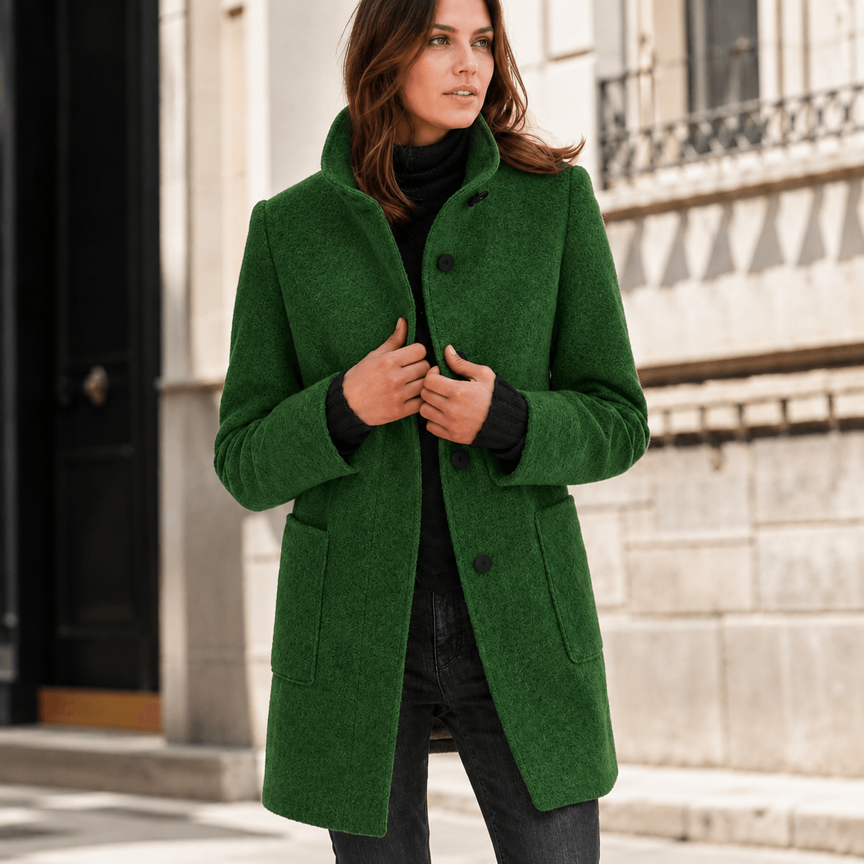 Zimfira - Long-Sleeve Windbreaker Coat