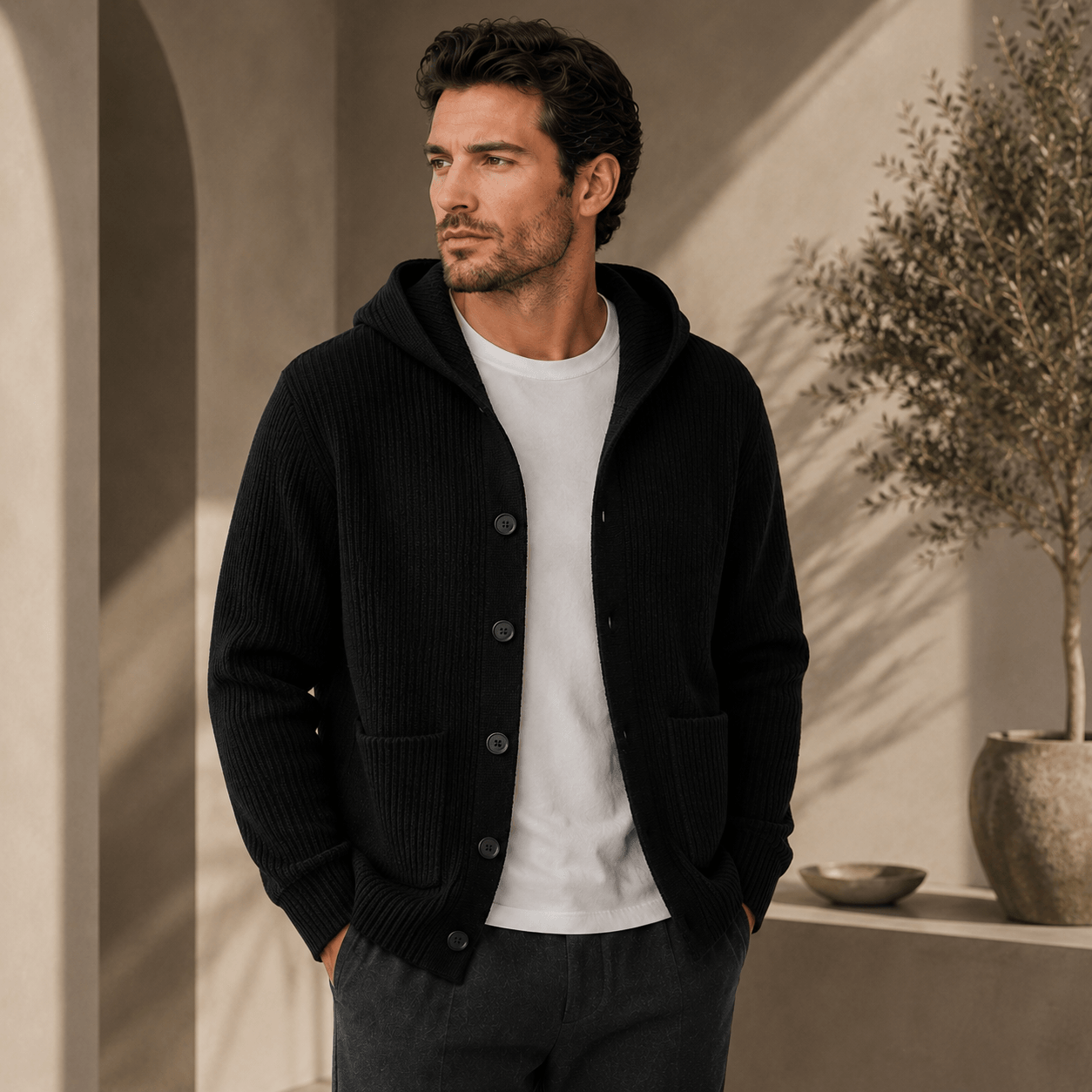 Gabriel | Ribbed Cardigan