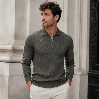 Amiran | Luxury Zip Polo for Men