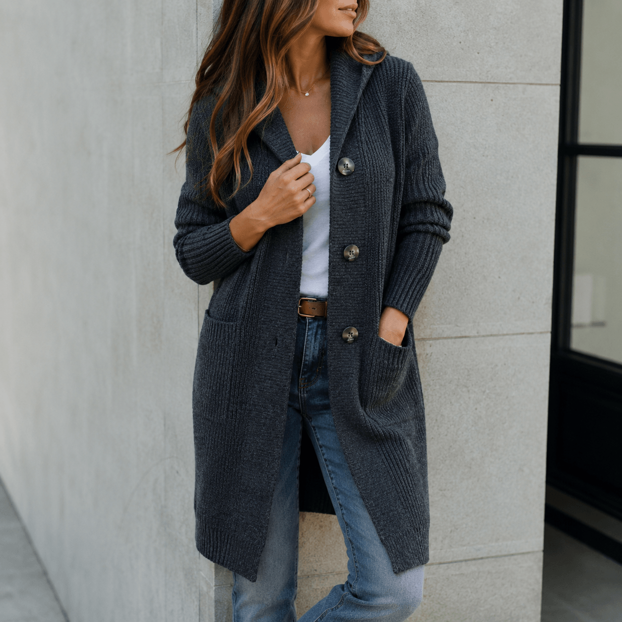 Mareena - Elegant Long Cardigan