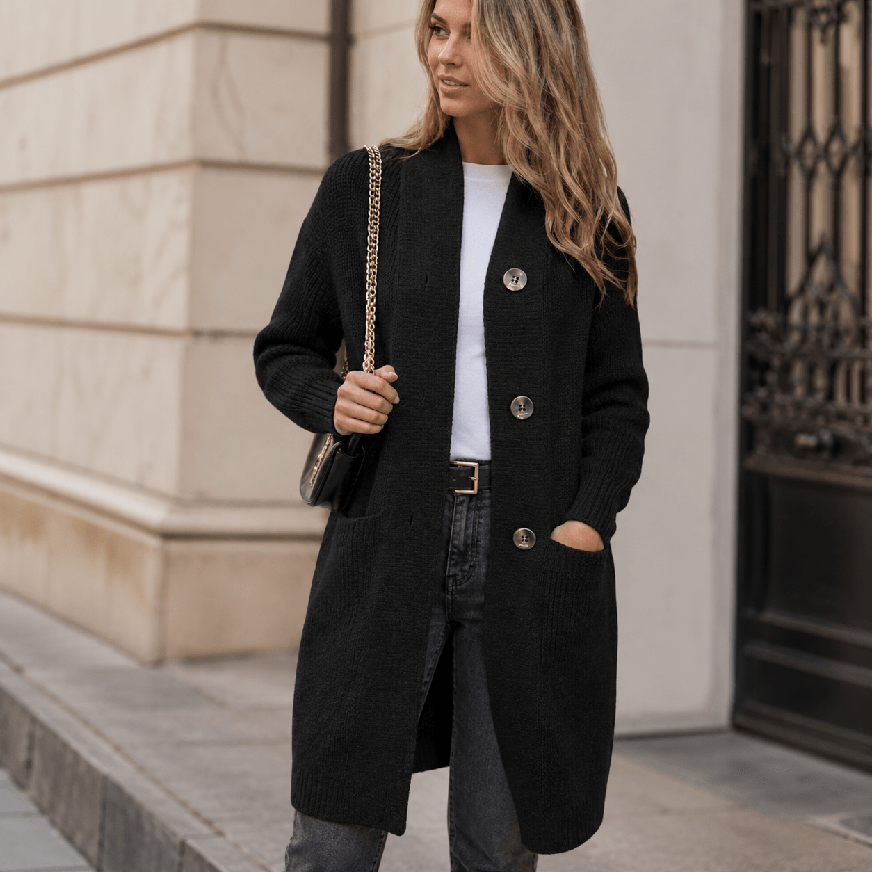 Mareena - Elegant Long Cardigan
