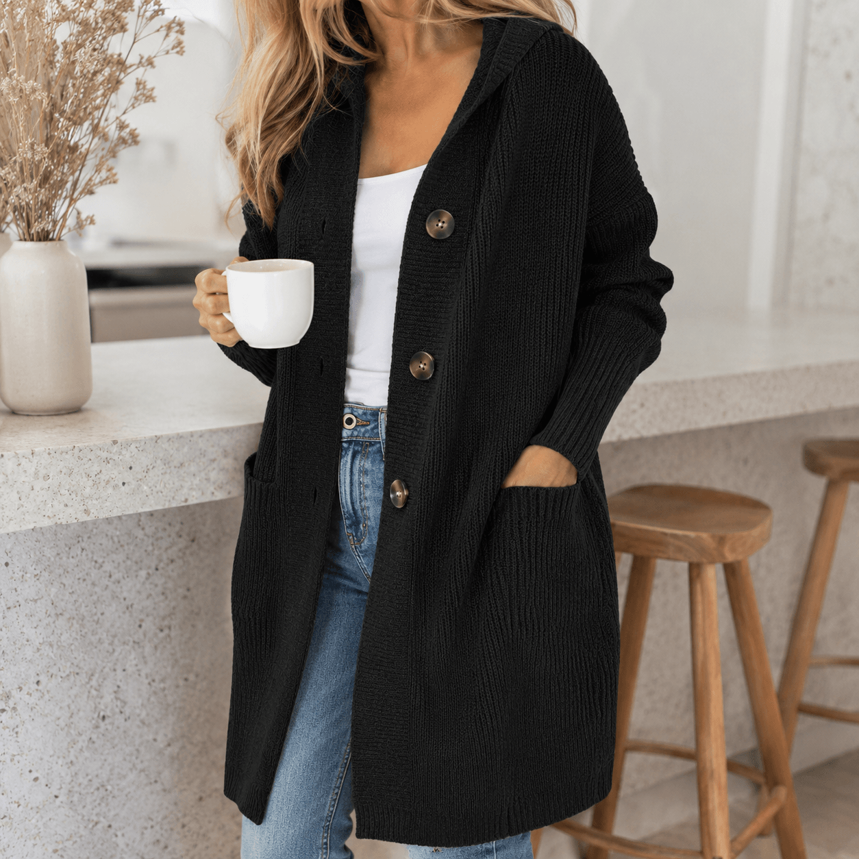 Mareena - Elegant Long Cardigan