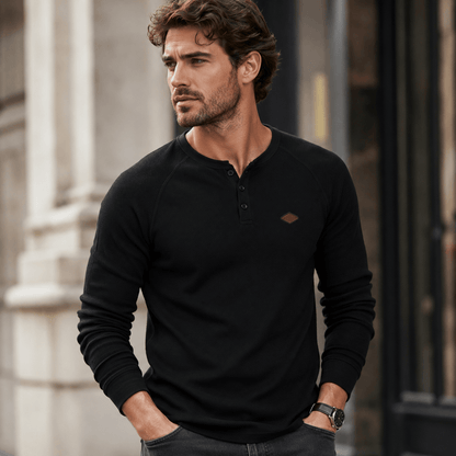 Leonar | Structured Elegant Henley for Men