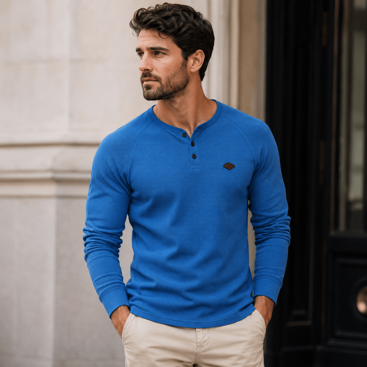 Leonar | Structured Elegant Henley for Men