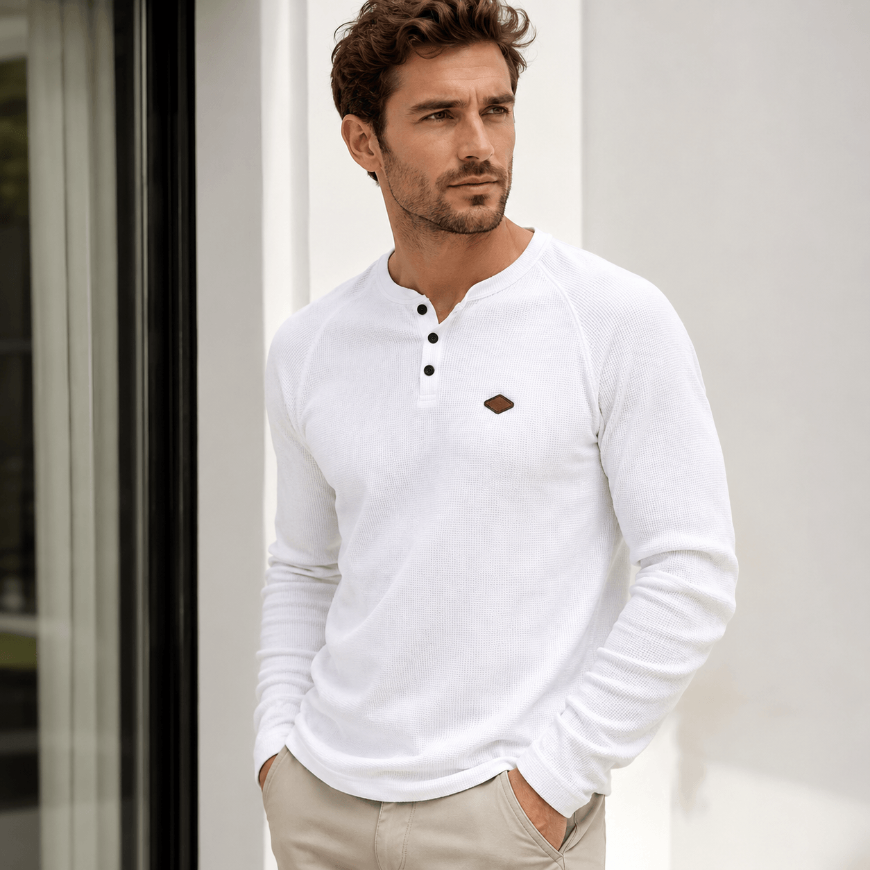 Leonar | Structured Elegant Henley for Men