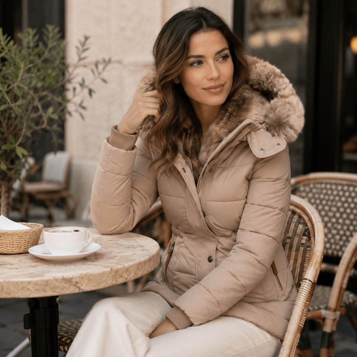 Aniek | Warm Winter Coat with Soft Fur Lining