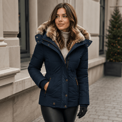 Aniek | Warm Winter Coat with Soft Fur Lining