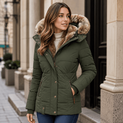 Aniek | Warm Winter Coat with Soft Fur Lining