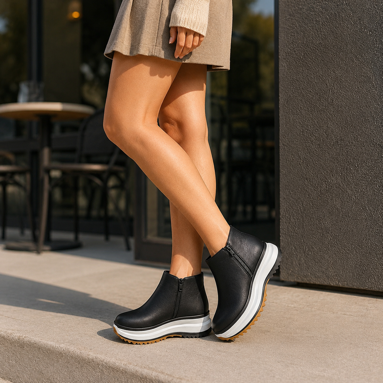 Avery Loft Platform Ankle Boots