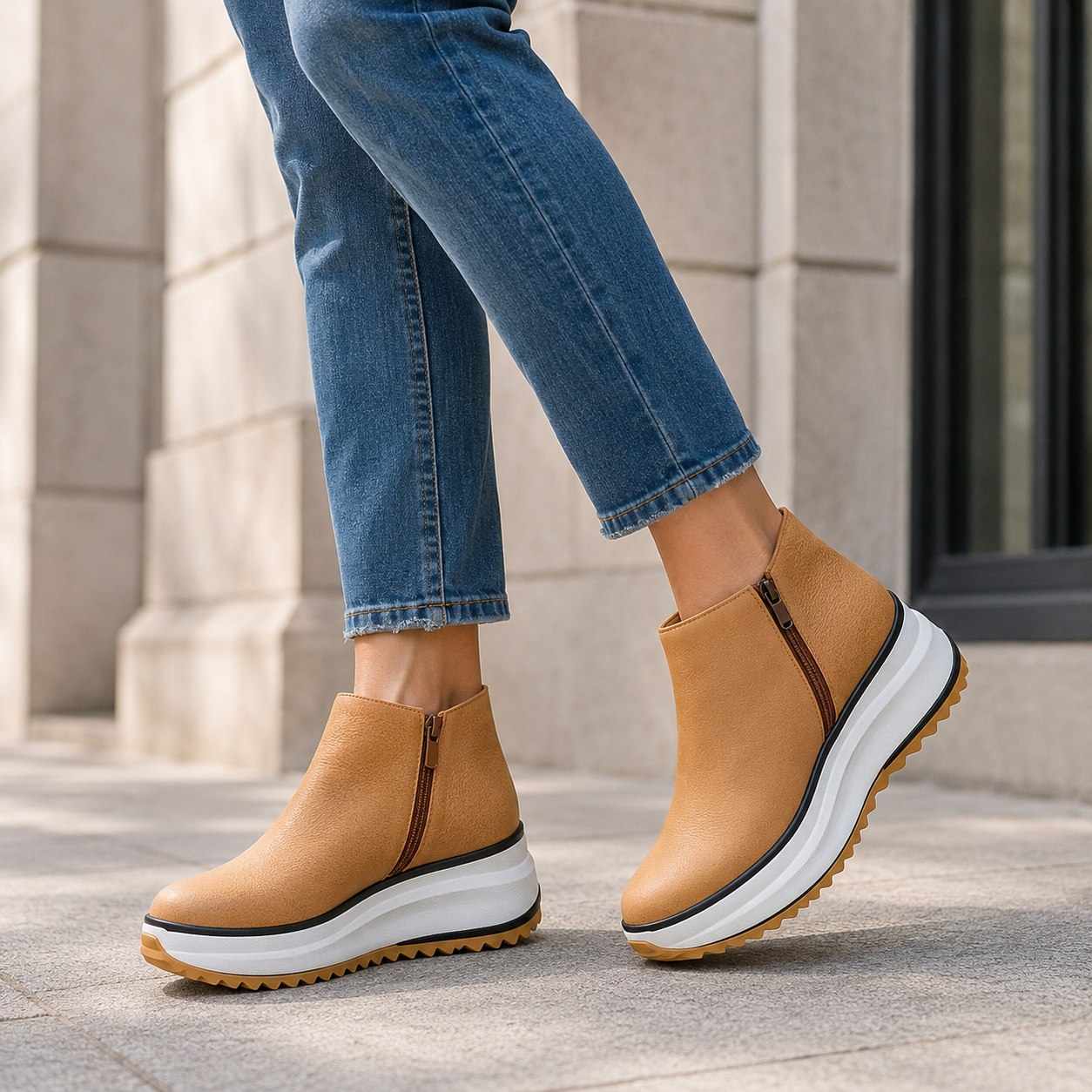 Avery Loft Platform Ankle Boots