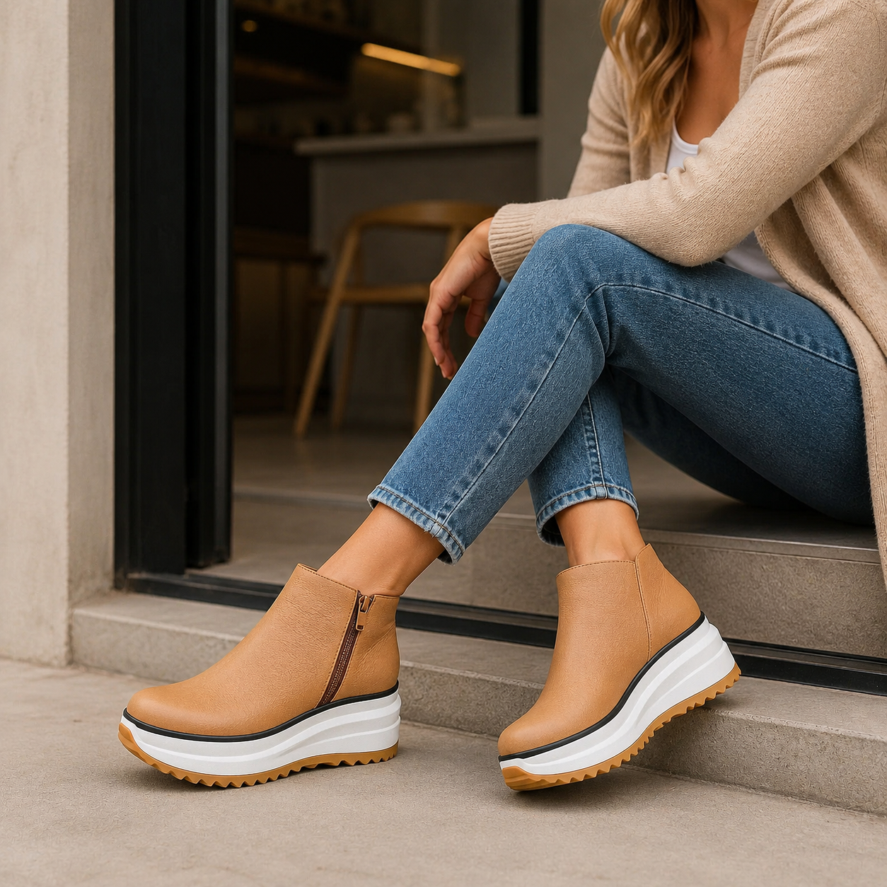 Avery Loft Platform Ankle Boots
