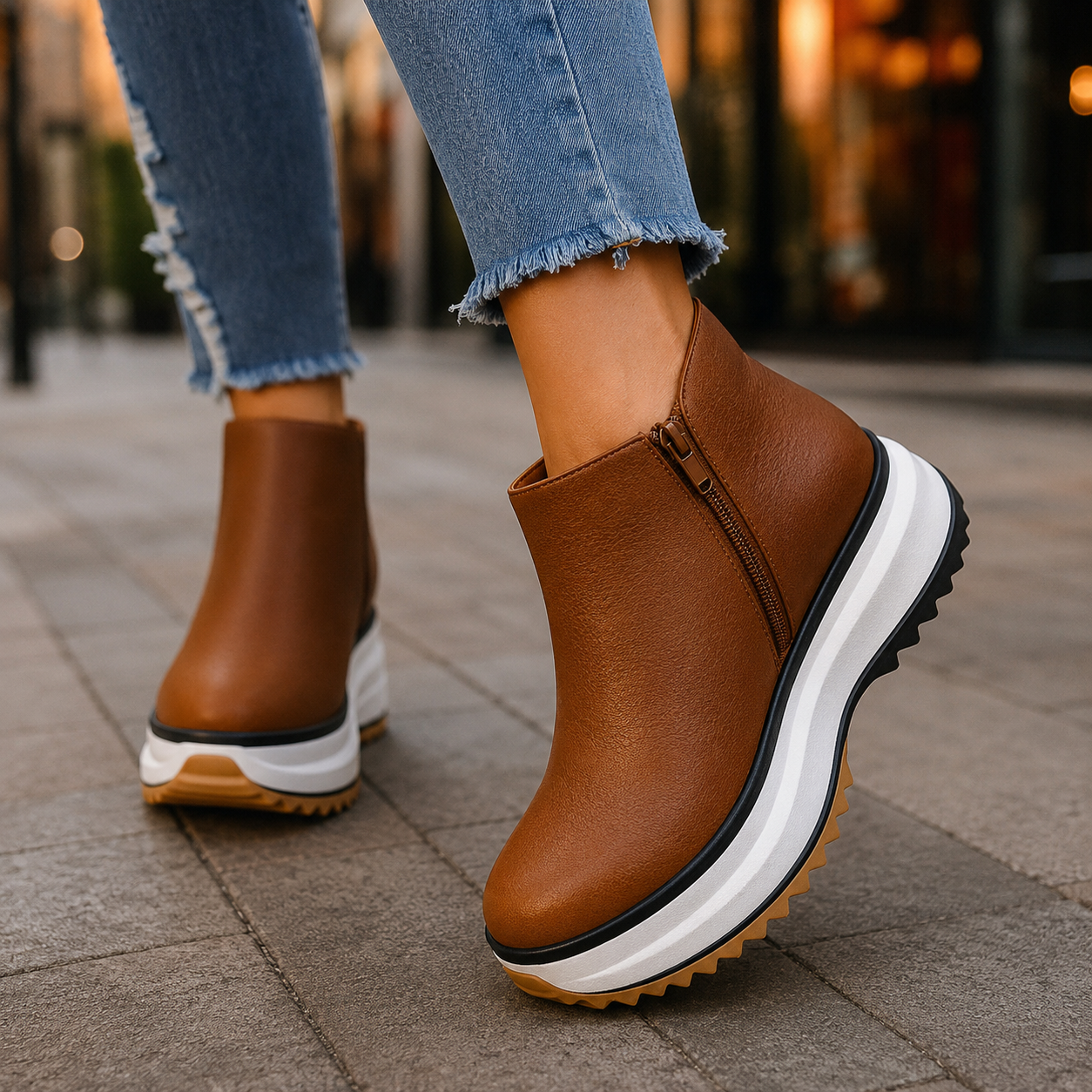 Avery Loft Platform Ankle Boots
