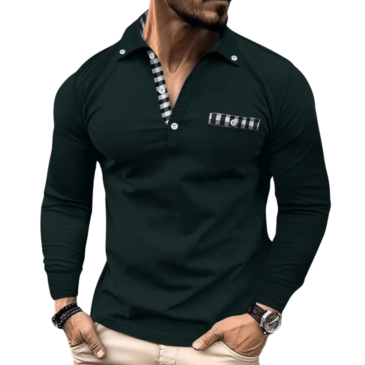 Lotas | Elegant Checked Polo for Men