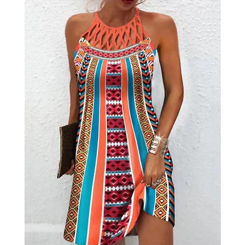 Tanzania™ - Printed Dress with Clasps