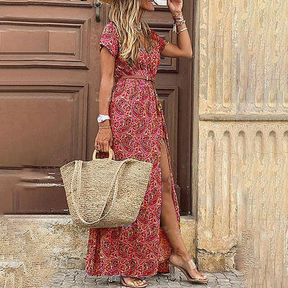 Penelope™ - Printed Boho-Chic Maxi Dress