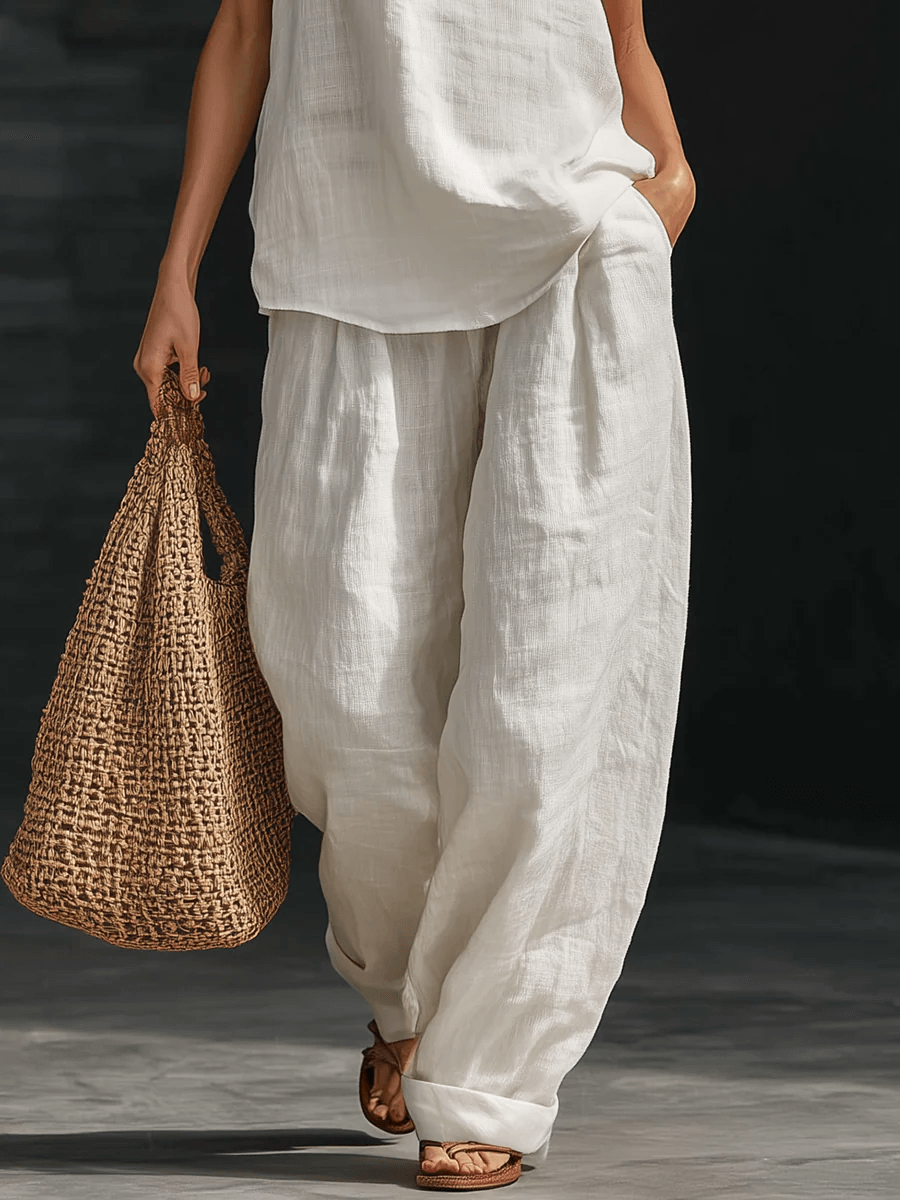 Zoë™ | Sleeveless Set with Wide-Leg Pants