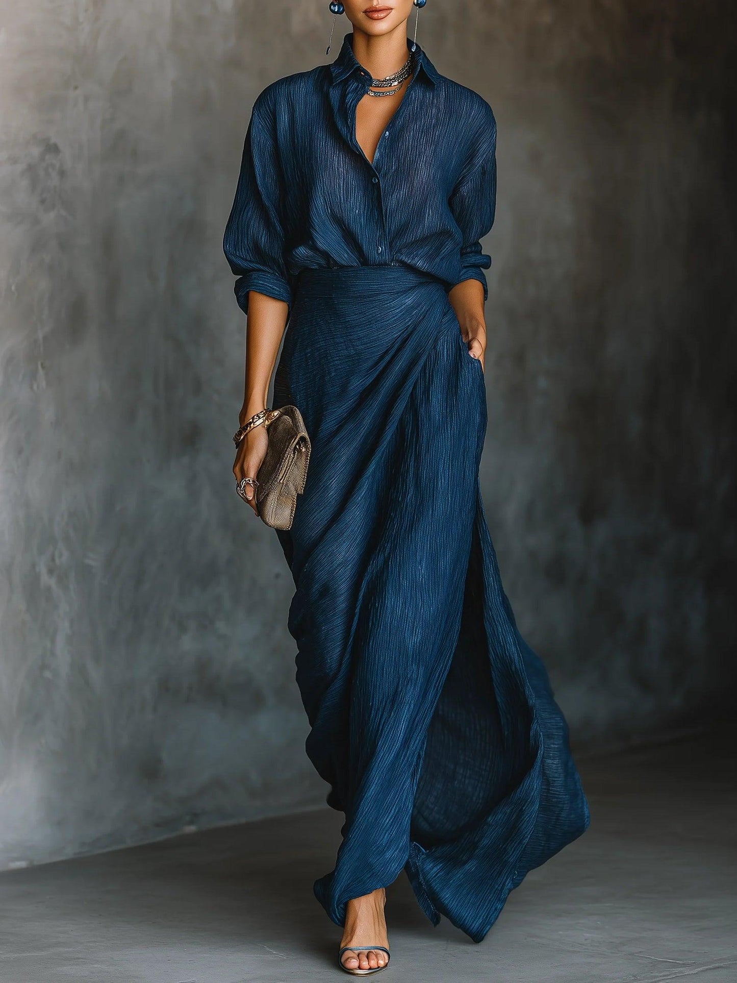 Sara™ | Elegant Set with Long Skirt
