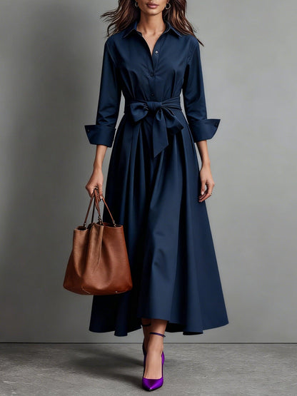 Marise™ | Elegant Maxi Dress with Bow Detail
