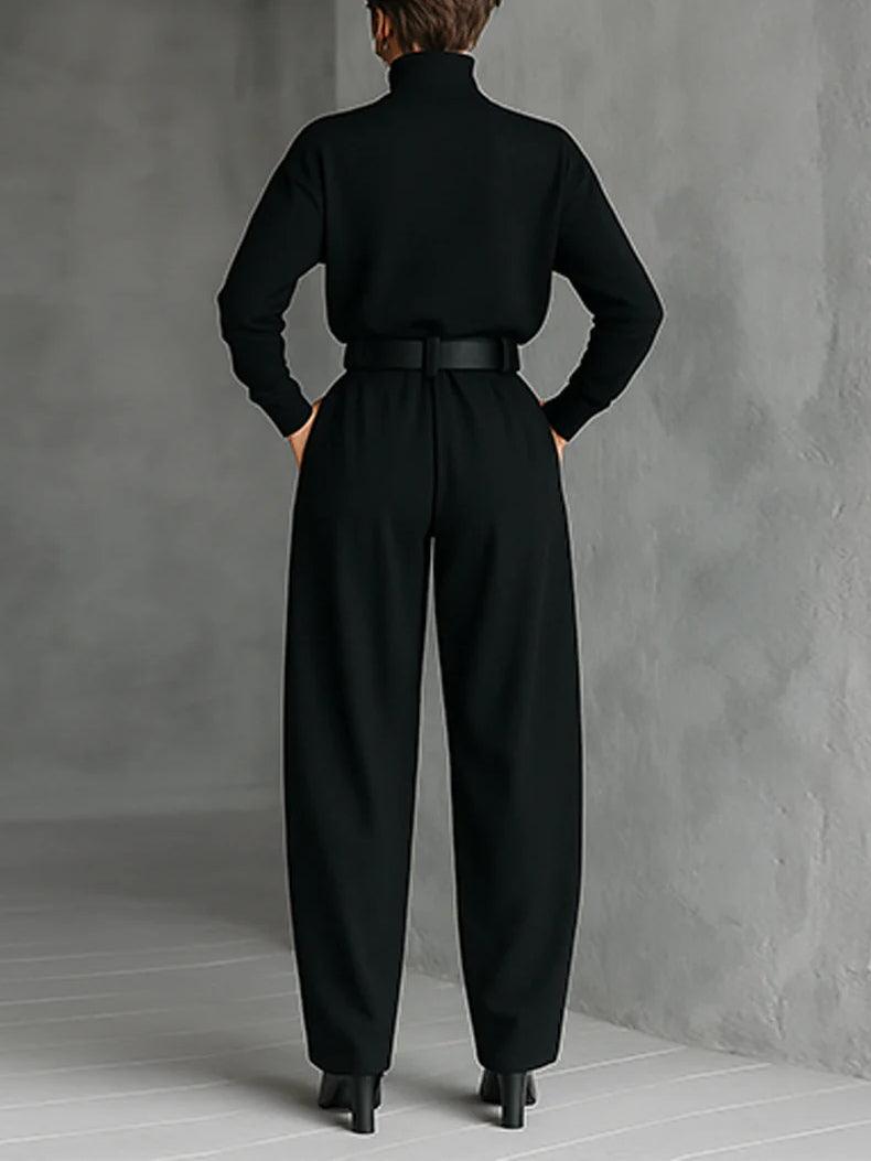 Lisa™ | Black 2-Piece Set with Belt
