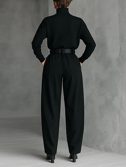 Lisa™ | Black 2-Piece Set with Belt