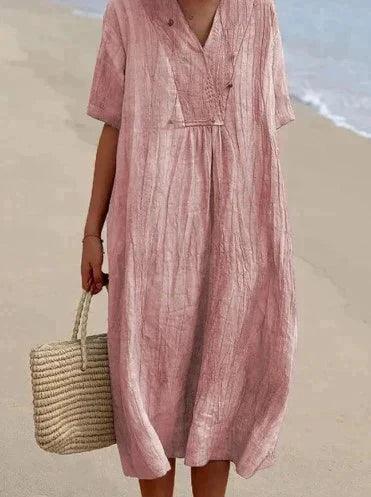 Rosana™ - Linen and Cotton Dress