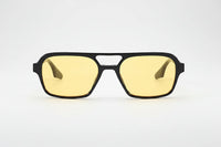Black with Yellow Lenses