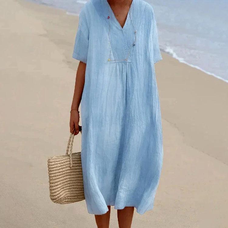 Rosana™ - Linen and Cotton Dress