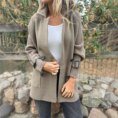 EMIRA™ | Mid-Length Double-Breasted Coat