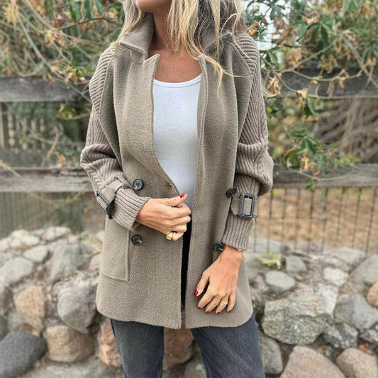 EMIRA™ | Mid-Length Double-Breasted Coat