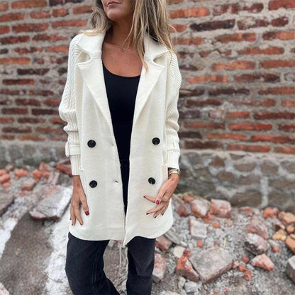 EMIRA™ | Mid-Length Double-Breasted Coat