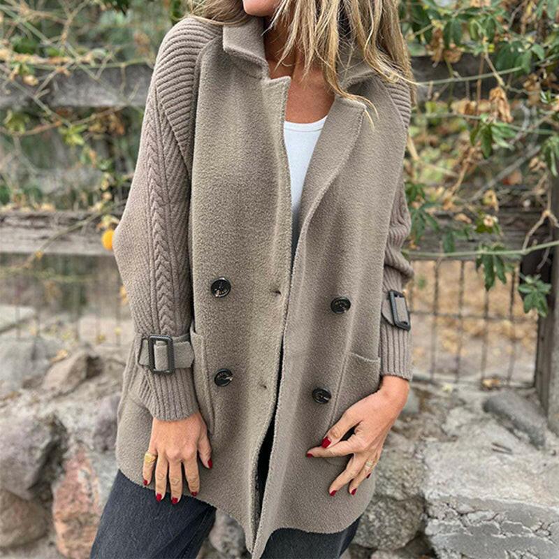 EMIRA™ | Mid-Length Double-Breasted Coat
